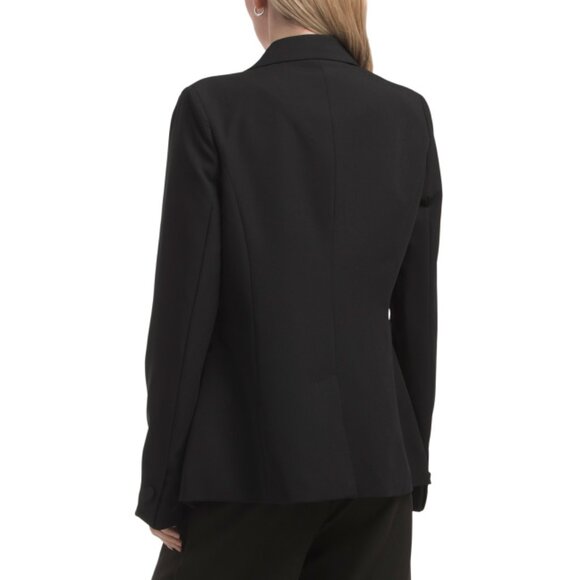 HAVER + BLAIR Black Polkadot Four Season Stretch Blazer - Picture 2 of 2